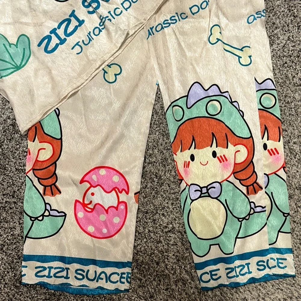 SAM Kids Pajama Set - Cream and Teal